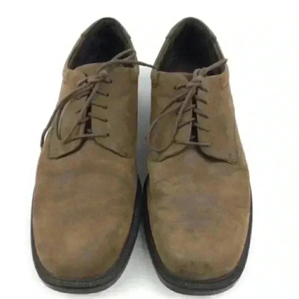 Rockport Mens Oxford Sz 11 brown leather lace up